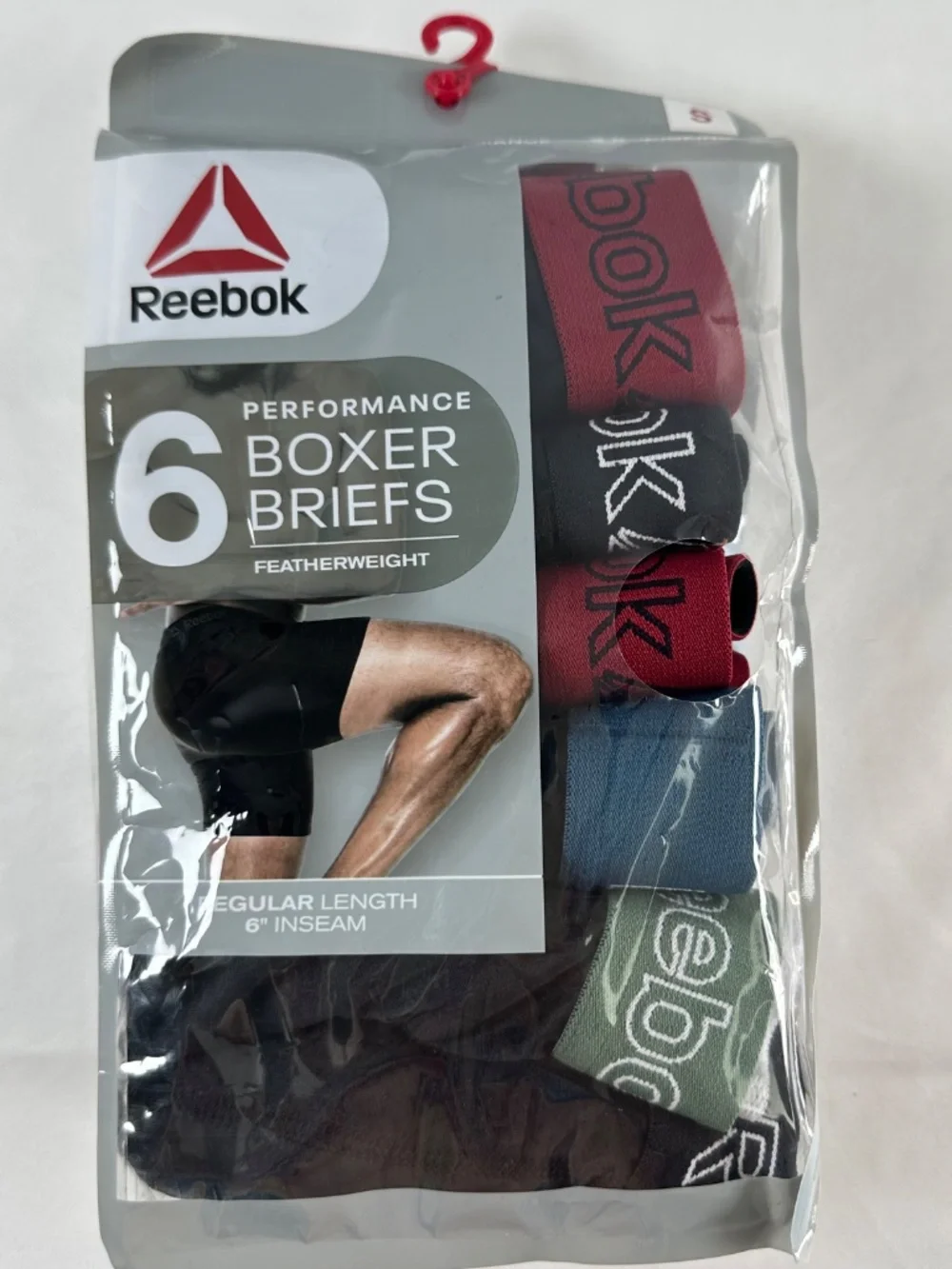 Reebok Performance Boxer Briefs-Size Small-6 pair - Regular Length - 6
